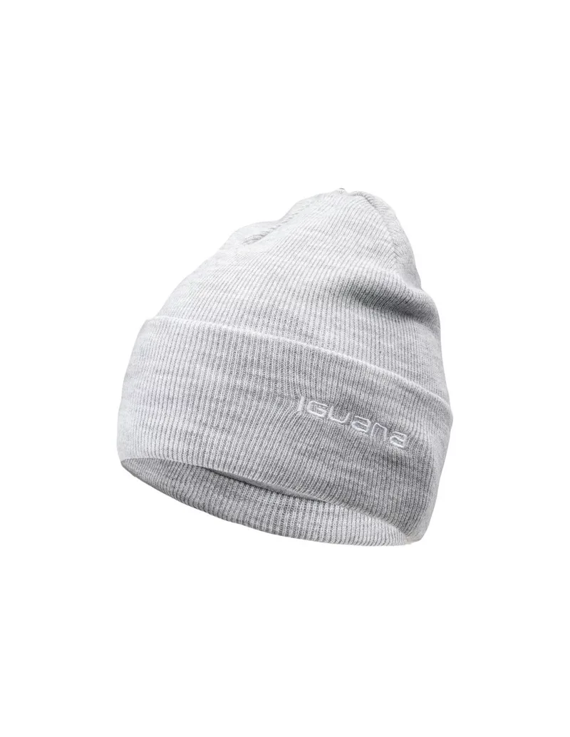Iguana Lea Beanie Γυναικείος Σκούφος με Rib Πλέξη σε Γκρι χρώμα 92800337317