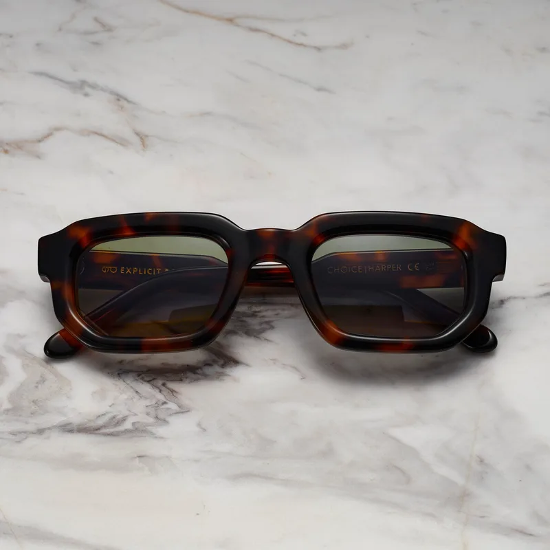 HARPER A7EP8 - HARPER - TORTOISE - GREEN Sunglasses | Tortoise | Green Shades | Explicit Poets Sunglasses