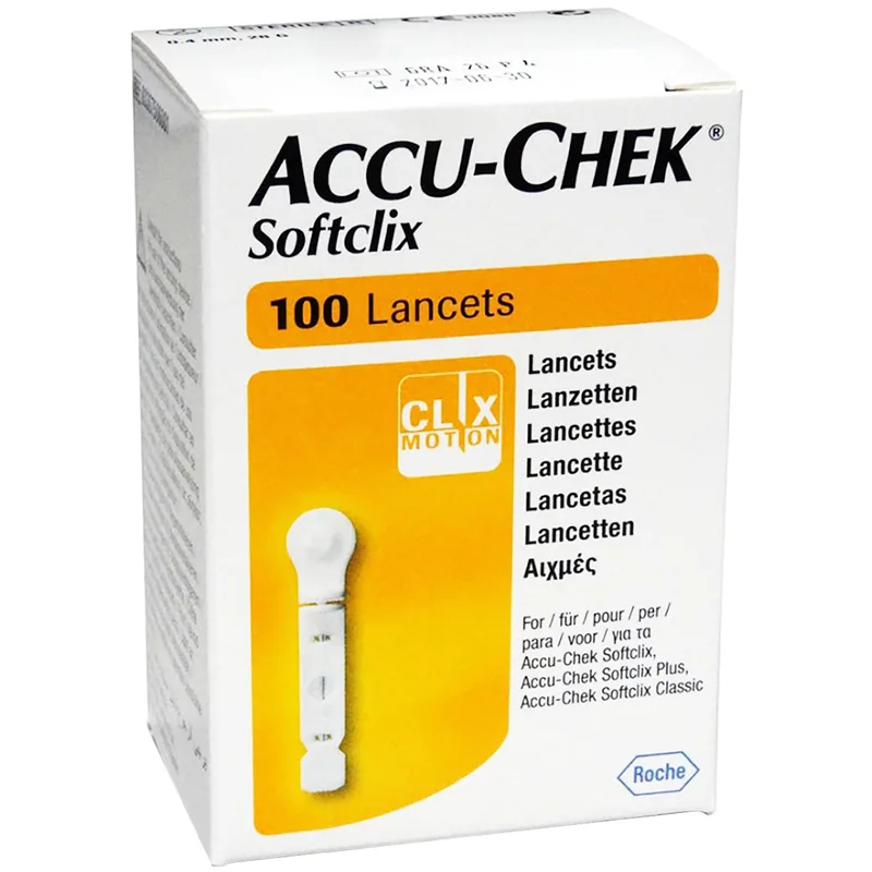 Accu-Chek Softclix Lancets Σκαρφιστήρες για το Σύστημα Παρακολούθησης Γλυκόζης Αίματος 100 Τεμάχια