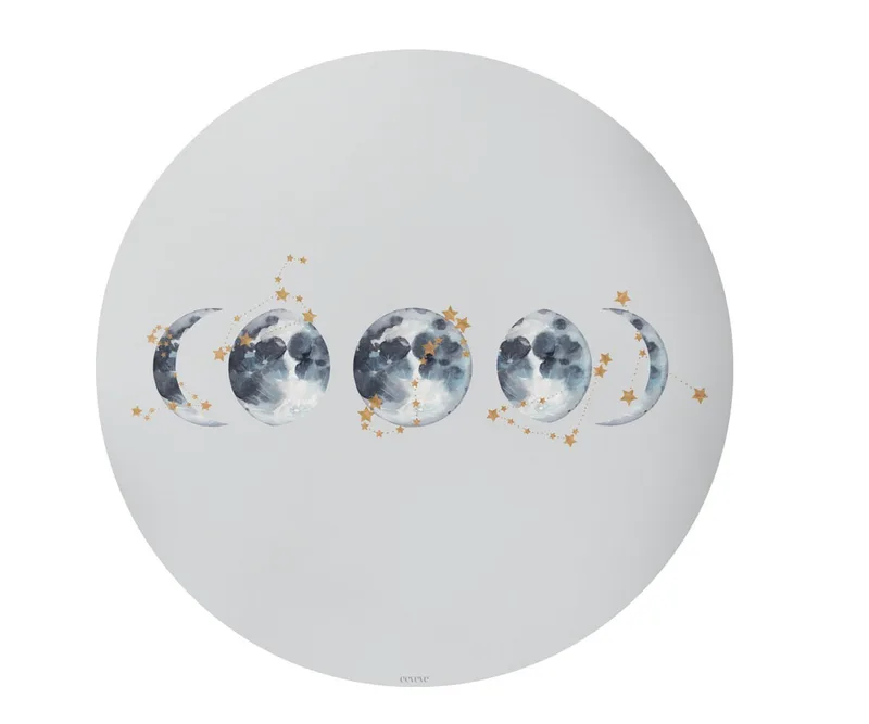 Eeveve Round Floor Mat - Lunar Eclipse