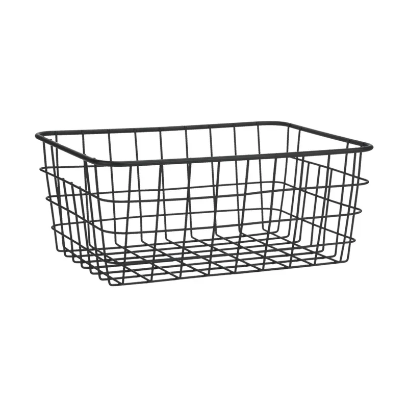 Καλάθι Οργάνωσης Μαύρο Μέταλλο 28x22x12.5cm Estia 01-26721