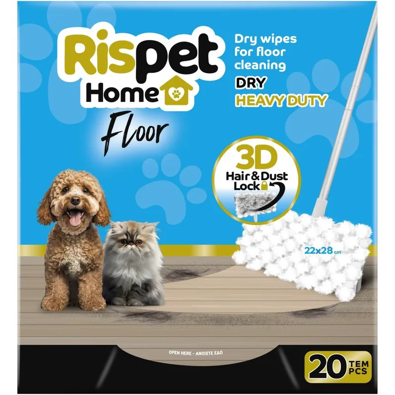 Rispet Home Floor Στεγνά Πανάκια Καθαρισμού Πατώματος Ανταλλακτικά 20τεμ