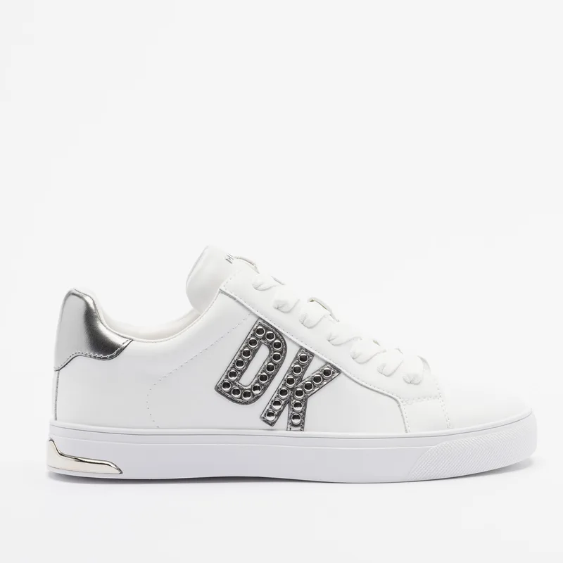 Γυναικεία Δερμάτινα Sneakers DKNY Abeni K1552711 Λευκό Νίκελ