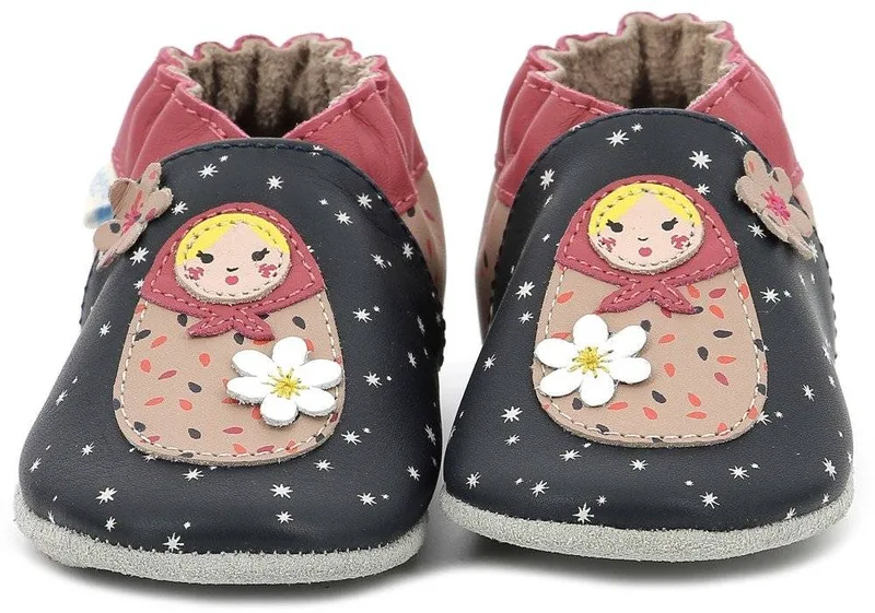 ΠΑΝΤΟΦΛΑΚΙΑ ROBEEZ FLOWER DOLLS 912950 ΣΚΟΥΡΟ ΜΠΛΕ/ΡΟΖ (EU:19/20)