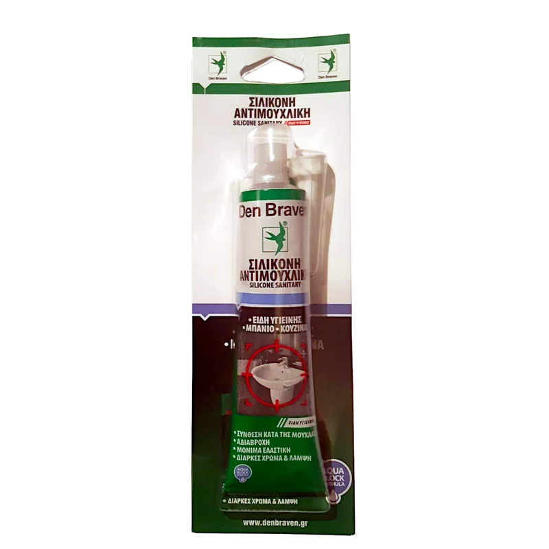 Σιλικόνη SANITARY Σωληνάριο Λευκό 80ml