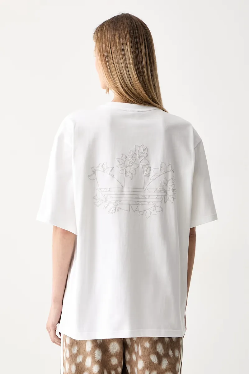 adidas Originals oversize t-shirt γυναικείο βαμβακερό Floral