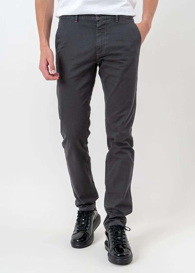 BOSS Υφασμάτινο Παντελόνι της σειράς Chino - 50494351 022 Dark Grey
