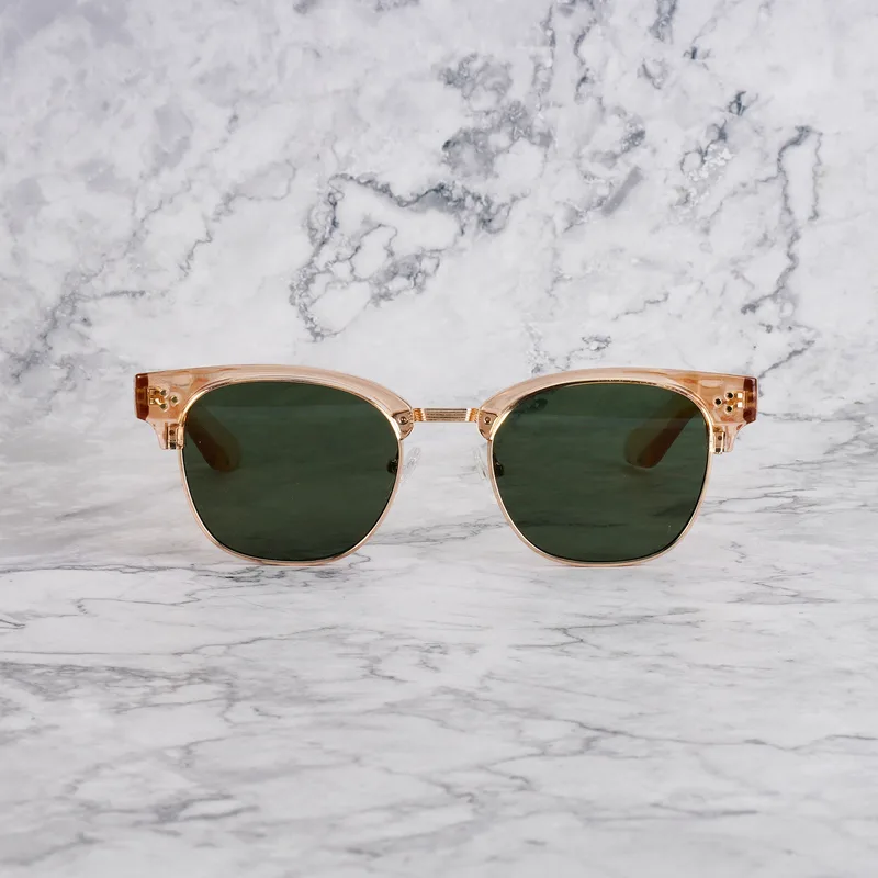 DONNY 19EP5 - DONNY - CHAMPAGNE & GOLD - GREEN Sunglasses | Champagne & Χρυσό | Green Shades | Explicit Poets Sunglasses