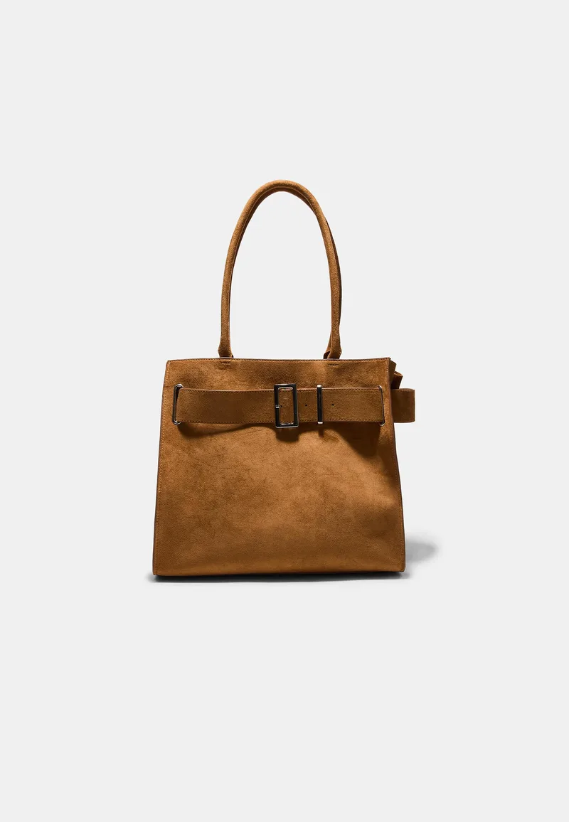 Stradivarius Τσάντα Shopper City Με Λεπτομέρεια Αγκράφας 0-411 Os