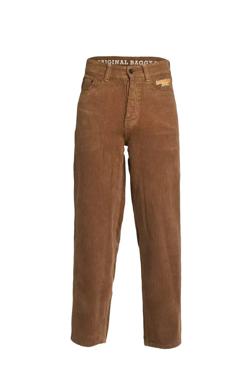 HOMEBOY Παντελόνια x-tra BAGGY Cord - BROWN-01PA0301-BROWN