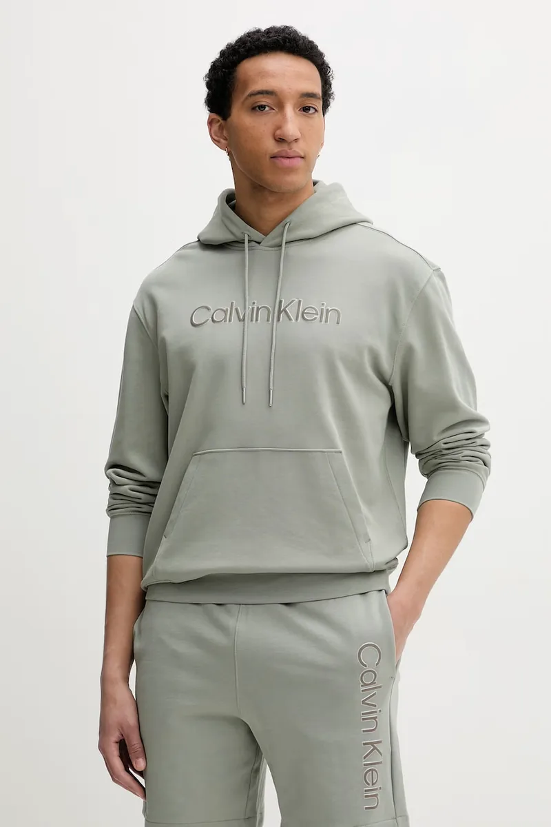 Calvin Klein μπλούζα με κουκούλα ανδρική βαμβακερή