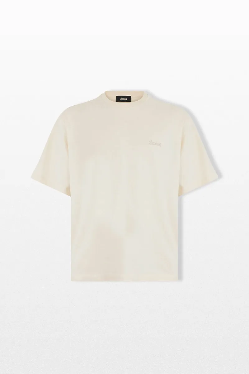 HERNO Ανδρικό Λευκό Laminar Graphic Print T-Shirt