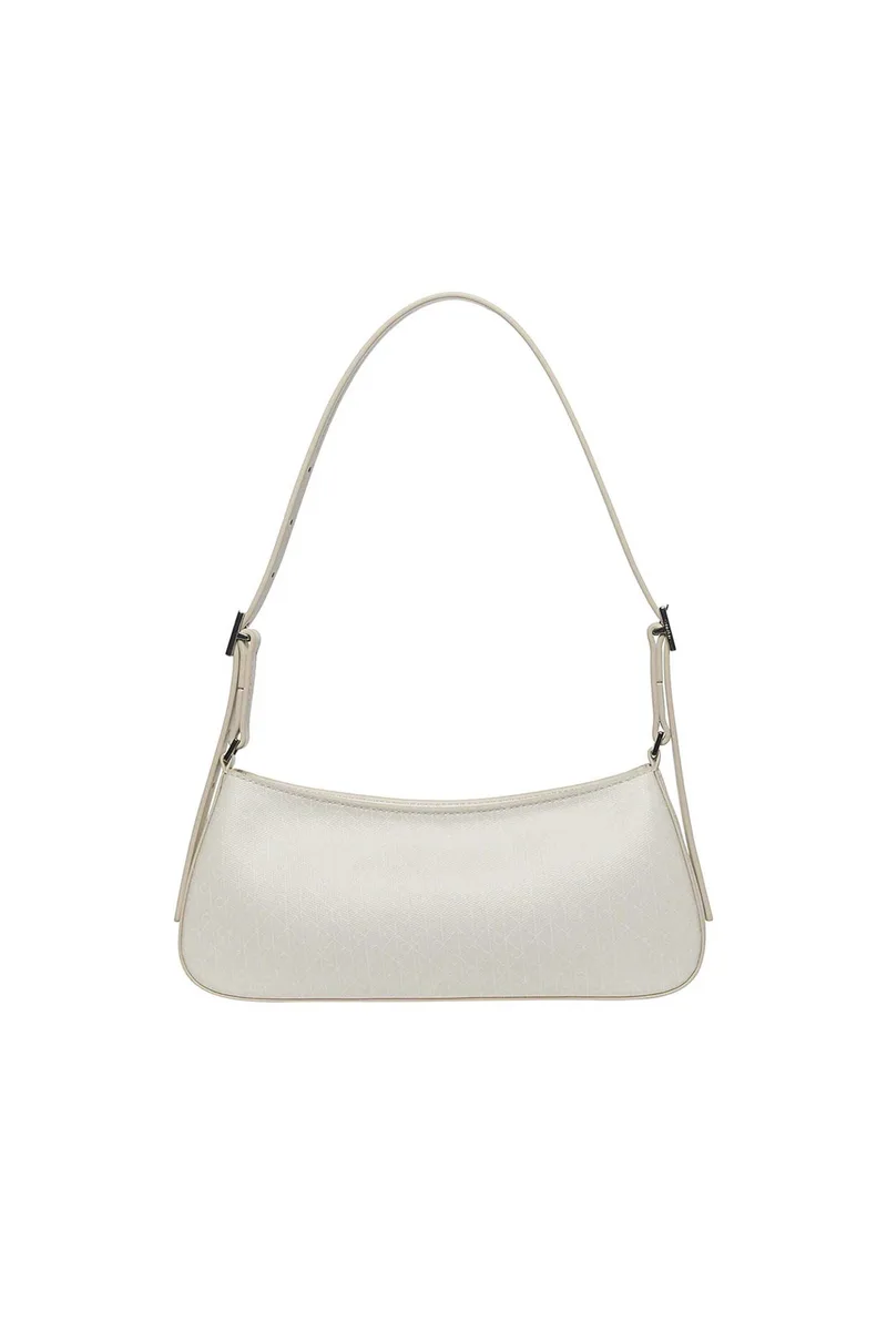 Calvin Klein Jeans γυναικεία τσάντα ώμου με all-over monogram - LV04F3324G Κρέμ