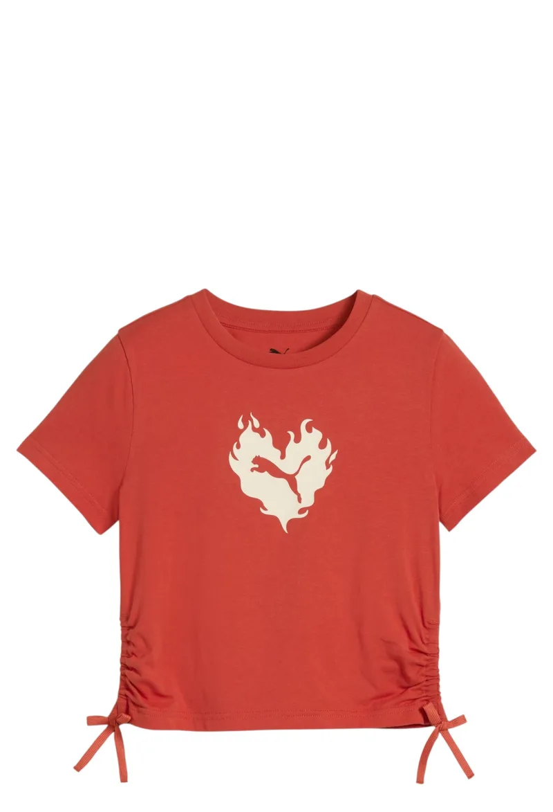Μπλούζα Κοντομάνικη Puma Flaming Love Knotted Tee 685108-15 Κορίτσι