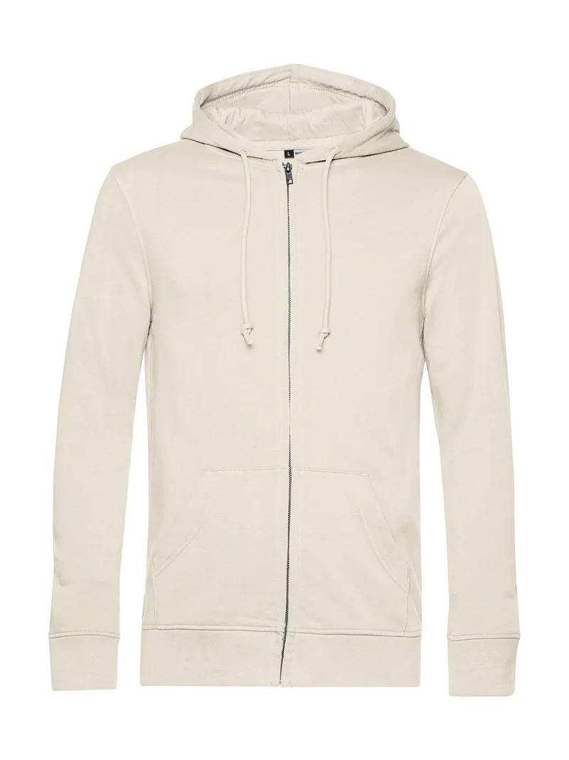 Φούτερ με Κουκούλα και Φερμουάρ WU35B B & C Inspire Organic Off White