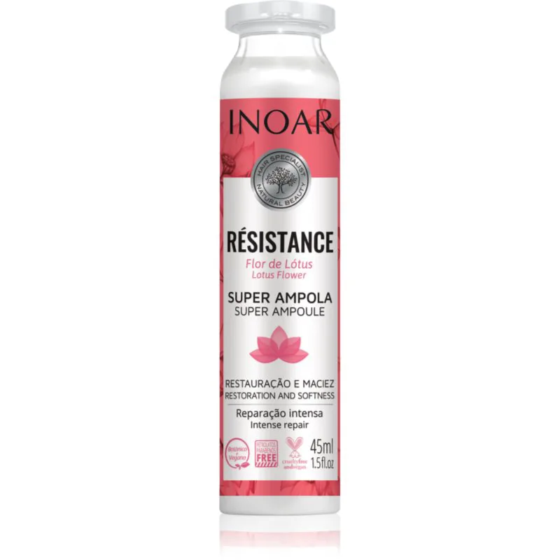 INOAR Résistance Flor de Lótus αμπούλα για την ενίσχυση μαλλιών 45 ml
