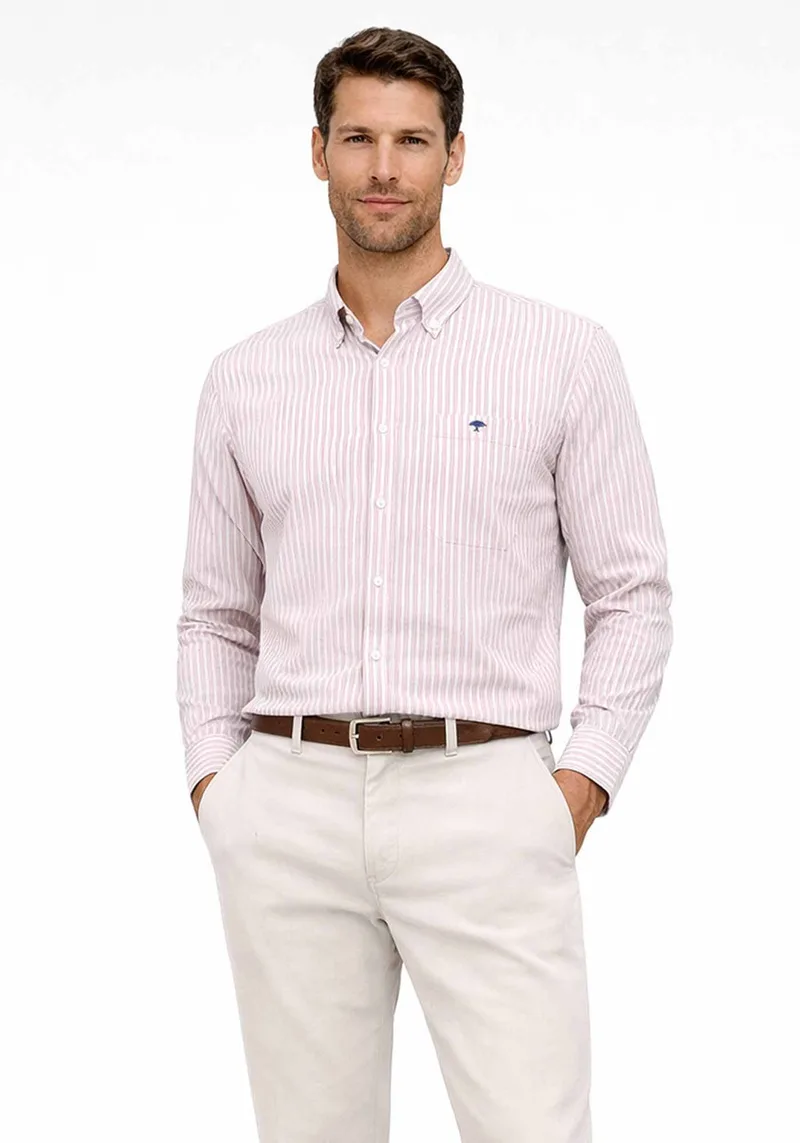 Fynch Hatton Πουκάμισο Soft Oxford - 1613 8440 464 Magnolia