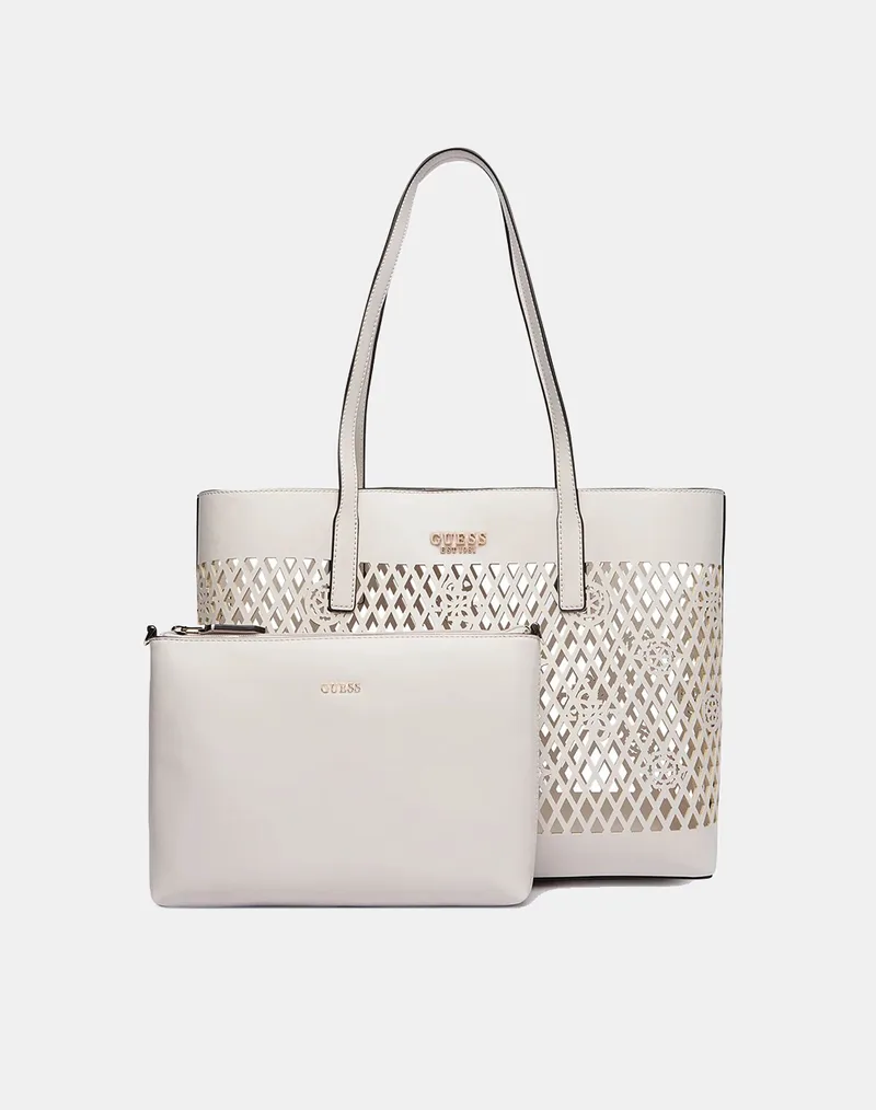 GUESS LETTY 2 IN 1 TOTE ΤΣΑΝΤΑ ΓΥΝΑΙΚΕΙΟ HWPG9911240-OFF OffWhite
