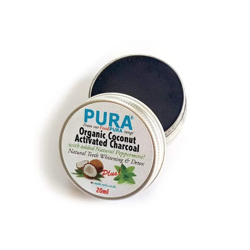 Pura Organic Coconut Activated Charcoal peppermint -20ml