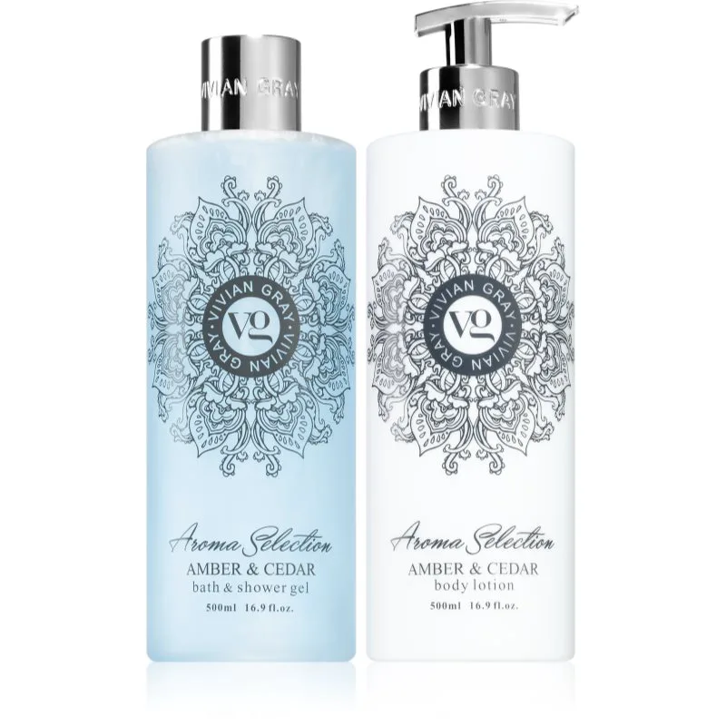 Vivian Gray Aroma Selection Amber & Cedar σετ δώρου