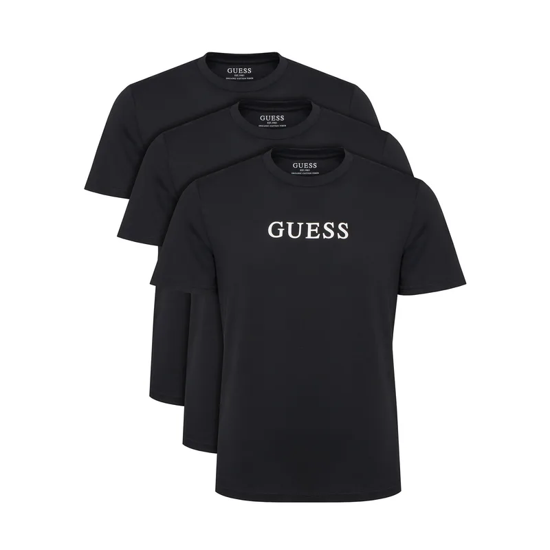 Guess Σετ t-shirts U6GG04 KCAM1 Μαύρο Regular Fit