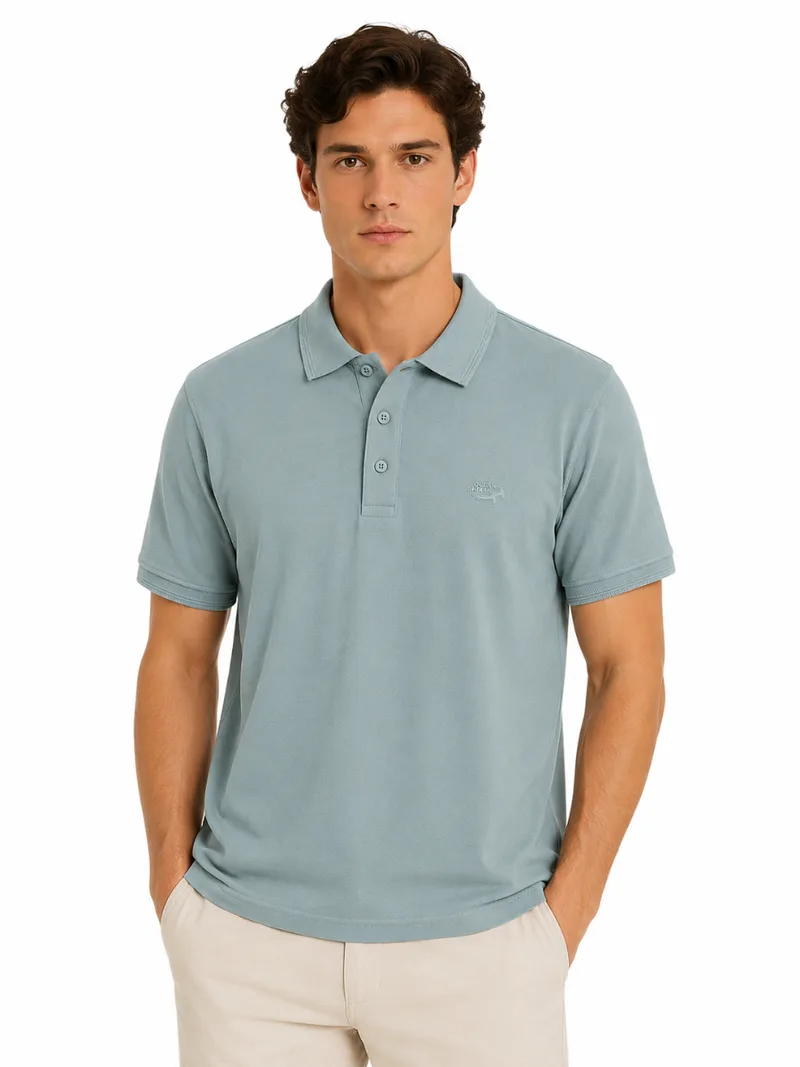 OCEAN SHARK Ανδρική Μπλούζα Polo Pique Classic Basic 1026100148 Μπλέ