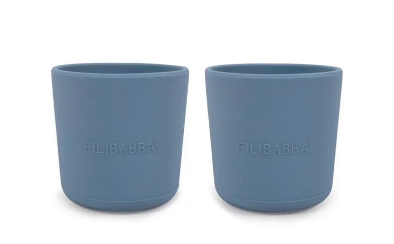 Filibabba Silicone Cup 2 Pack – Powder Blue