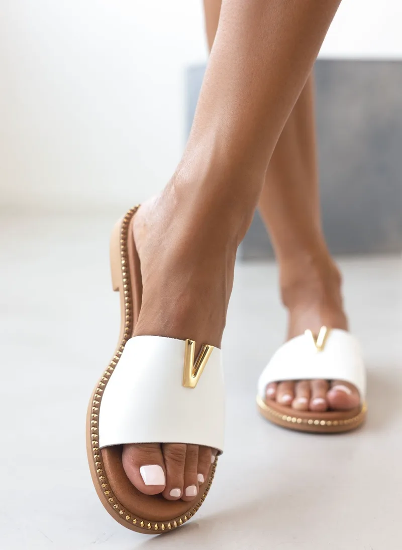 RAGAZZA Comfort Leather Sandals - 01025 - White