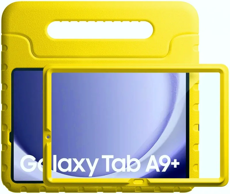 HappyCase Candy Plus - Full Body Ανθεκτική Θήκη για Παιδιά - Samsung Galaxy Tab A11 Plus / A9 Plus 11" - Yellow (8719246442728)