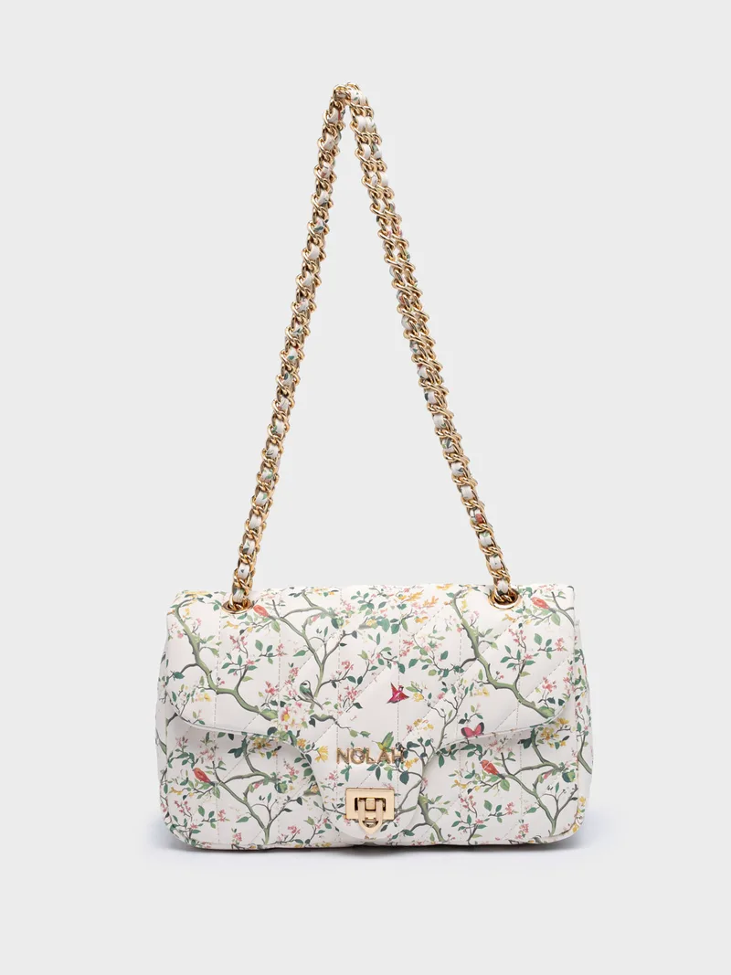 NOLAH ΓΥΝΑΙΚΕΙΑ ΤΣΑΝΤΑ NOSTALGIA WHITE FLORAL