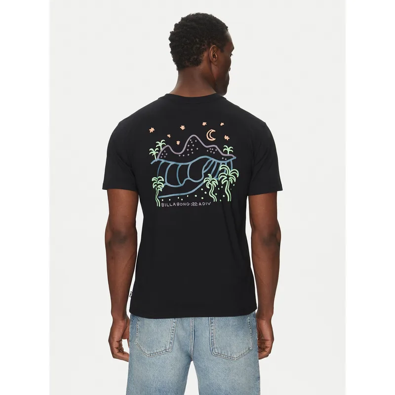 Billabong T-Shirt EBYZT00296cz Μαύρο Regular Fit