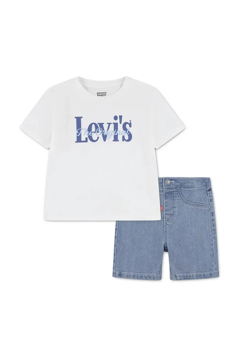 Σετ μωρού Levi's HD AOP LOGO TEE & SHORT SE