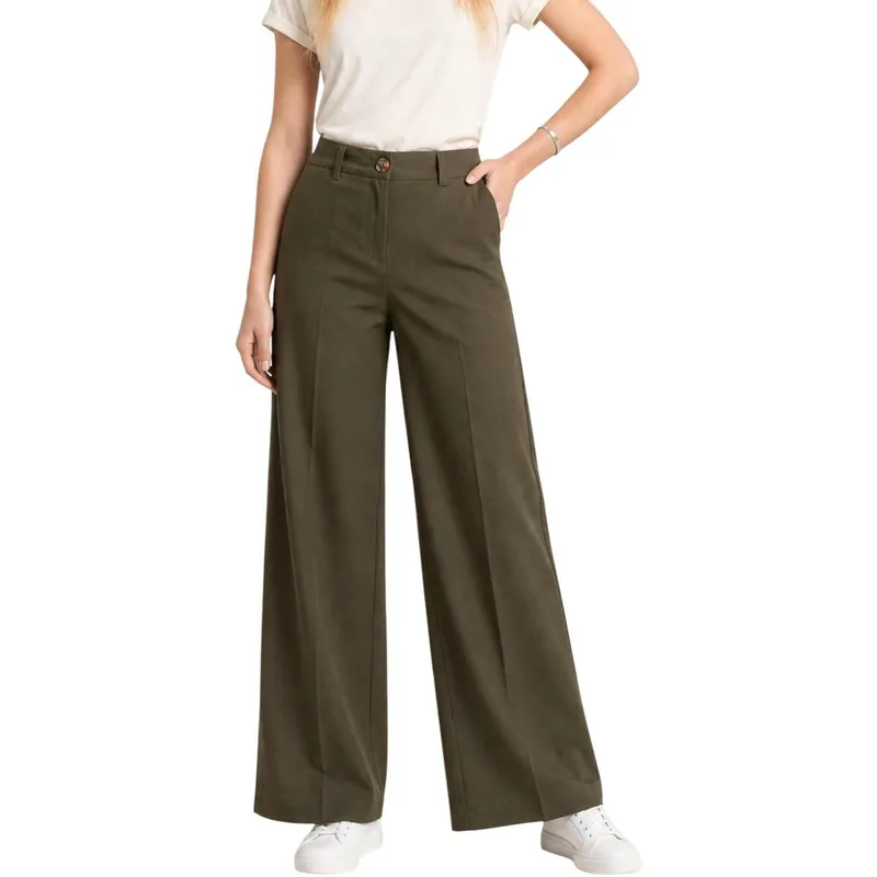 Παντελόνα I Am Pantaloni Cotone Vita Alta 13528