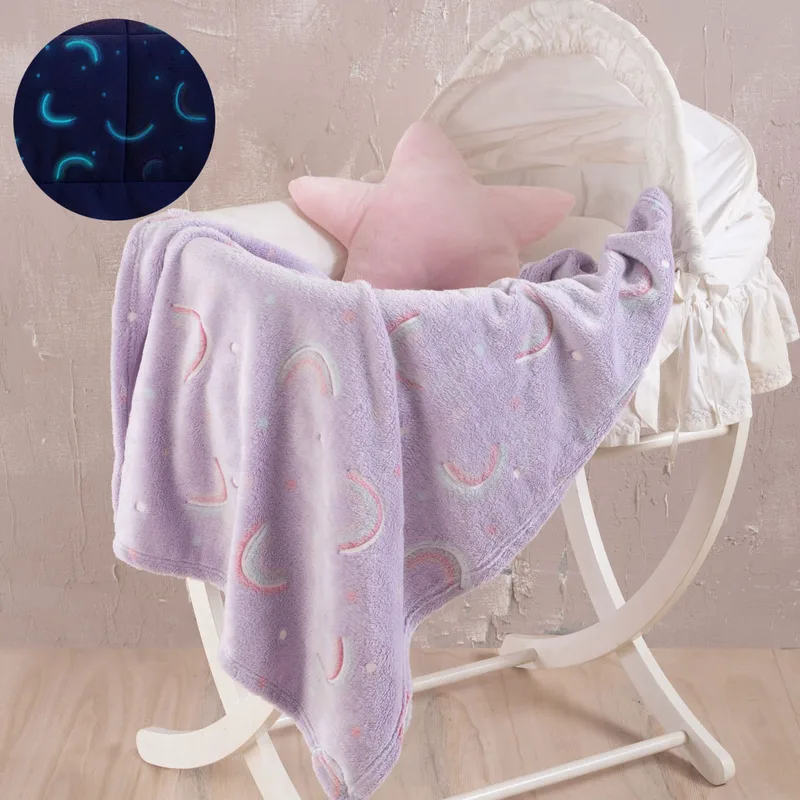 Φωσφοριζέ Κουβέρτα Fleece Αγκαλιάς (80x110) Rythmos Nelie