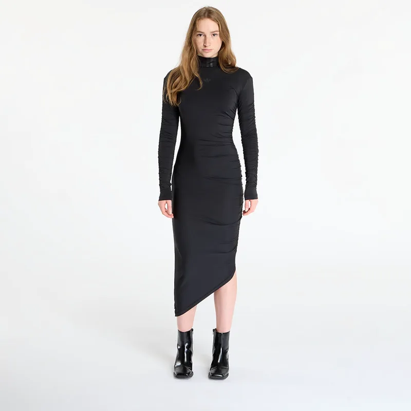 Φόρεμα adidas Ruched Maxi Dress Black XS