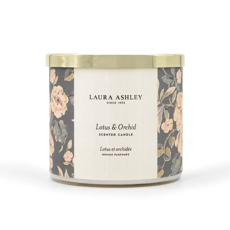 Laura Ashley Αρωματικό Κερί Lotus & Orchid 400gr