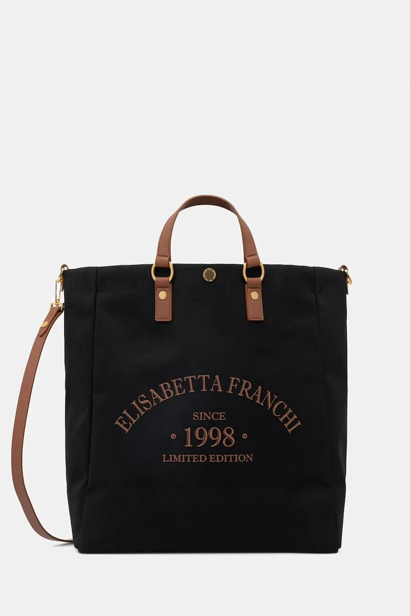 Elisabetta Franchi shopper γυναικεία βαμβακερή