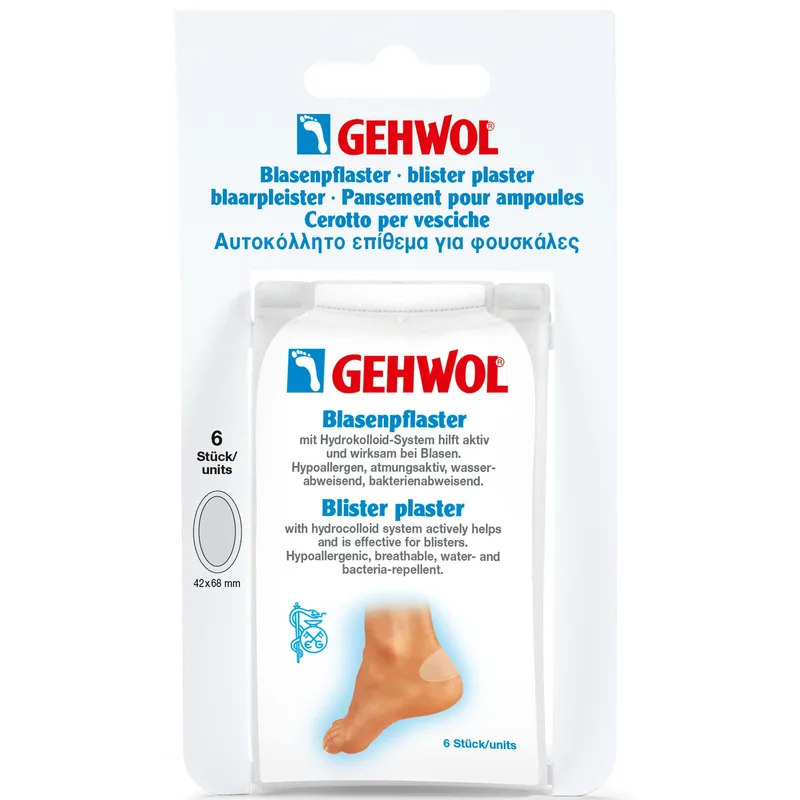 Gehwol Blister Plaster Αυτοκόλλητο Υδροκολλοειδές Επίθεμα για Φουσκάλες 6 τεμάχια