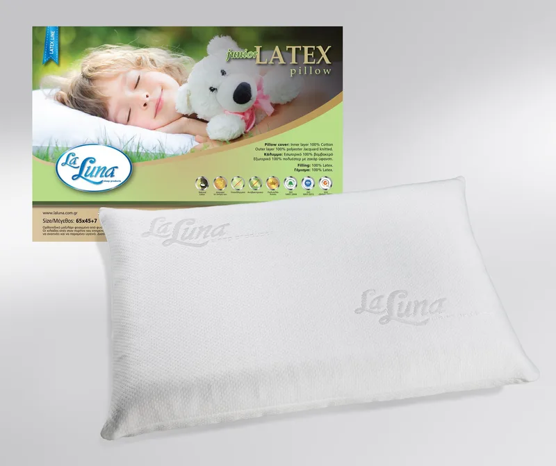 Εξαιρετικά Μαλακό Μαξιλάρι Παιδικό La Luna The Junior Latex Pillow 45x65x7