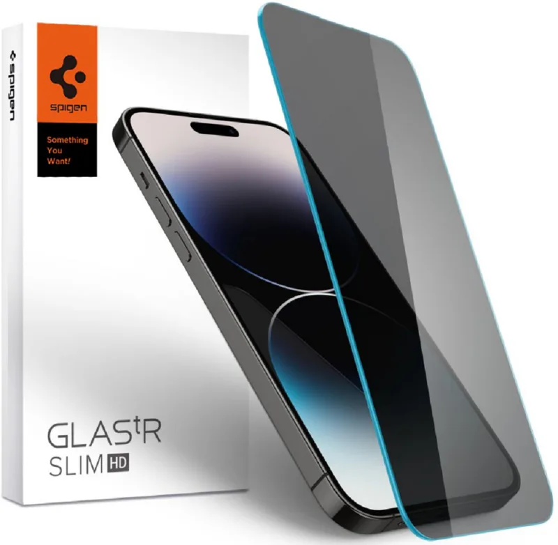 Spigen Tempered Glass GLAS.tR Slim HD Privacy - Αντιχαρακτικό Γυαλί Προστασίας Απορρήτου Οθόνης Apple iPhone 14 Pro (AGL05223)