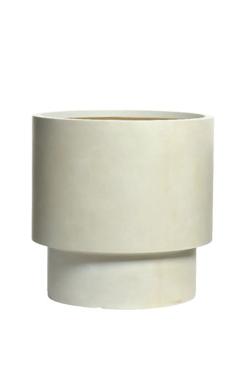 Κασπω Πηλινο Κυλινδρικο 44CM 44x44x44cm Μονόχρωμο Kaeming