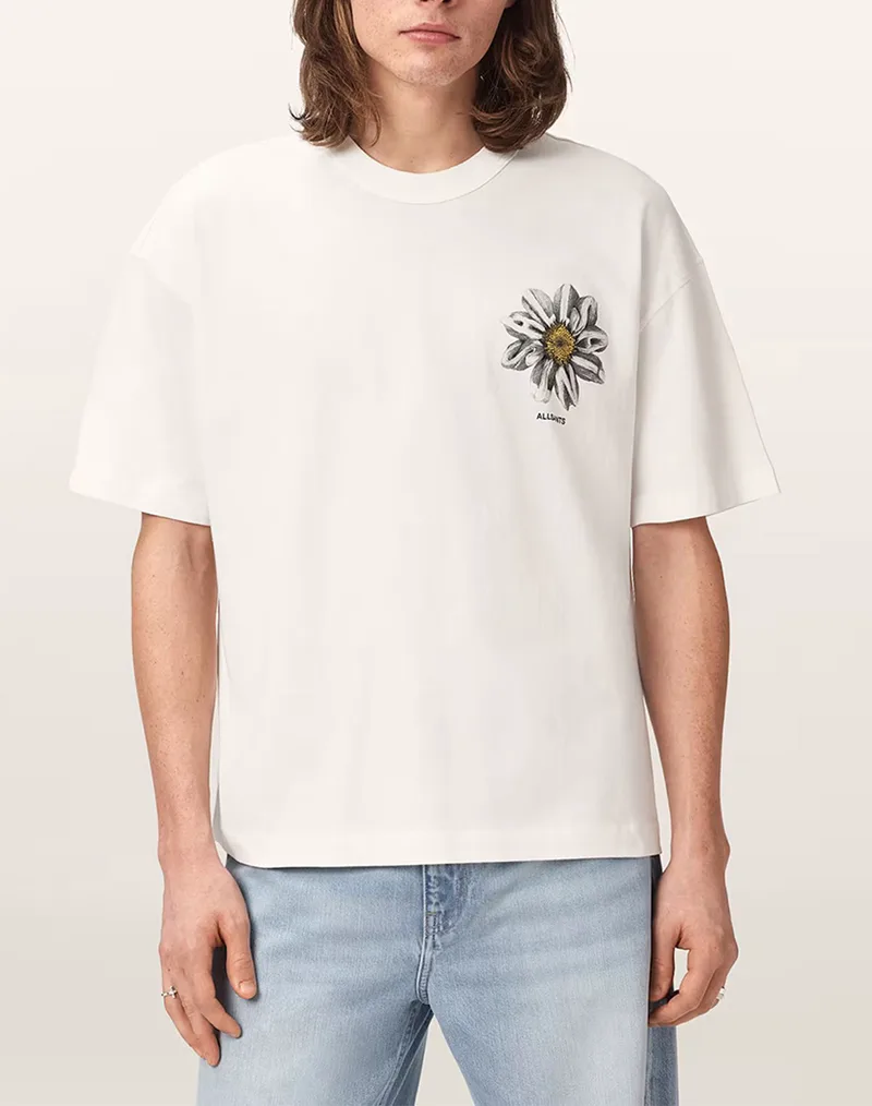 ALL SAINTS T-SHIRT M062PE-chalk white OffWhite