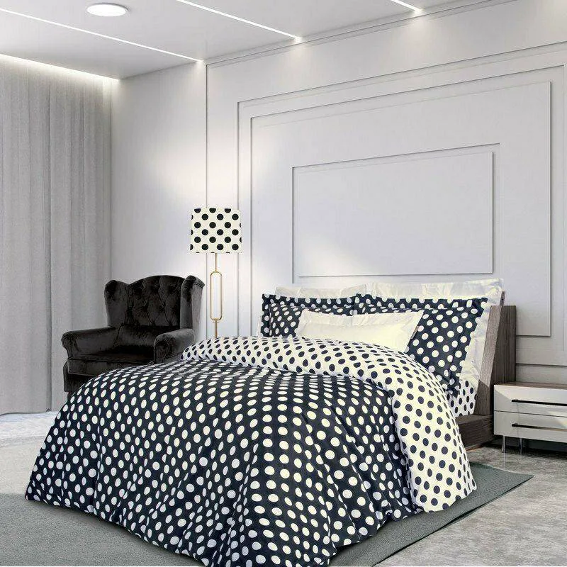ΣΕΝΤΟΝΙΑ ΥΠΕΡΔΙΠΛΑ GREENWICH POLO CLUB 2126 ΕΚΡΟΥ-ΜΑΥΡΟ 240X260CM