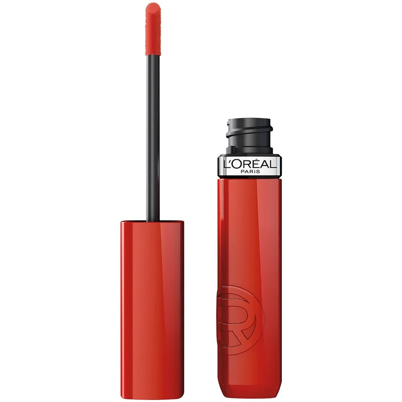 L'Oreal Paris Infaillible Laque Resitance Liquid Lipstick Υγρό Λαμπερό Κραγιόν για Έντονο Χρώμα Μακράς Διάρκειας 4.3ml - 510 Cafe Parisien
