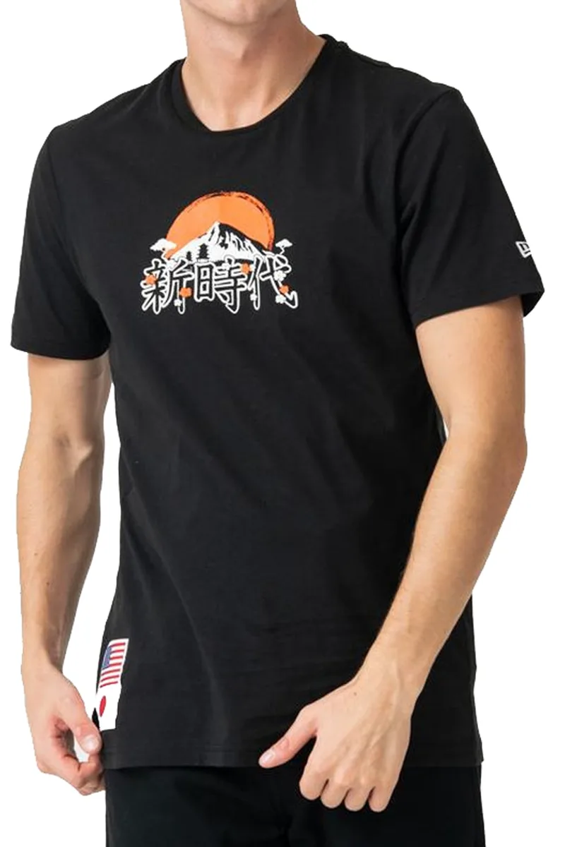 Μπλούζα Κοντομάνικη New Era Far East Graphic 12123951-BLK Ανδρικό