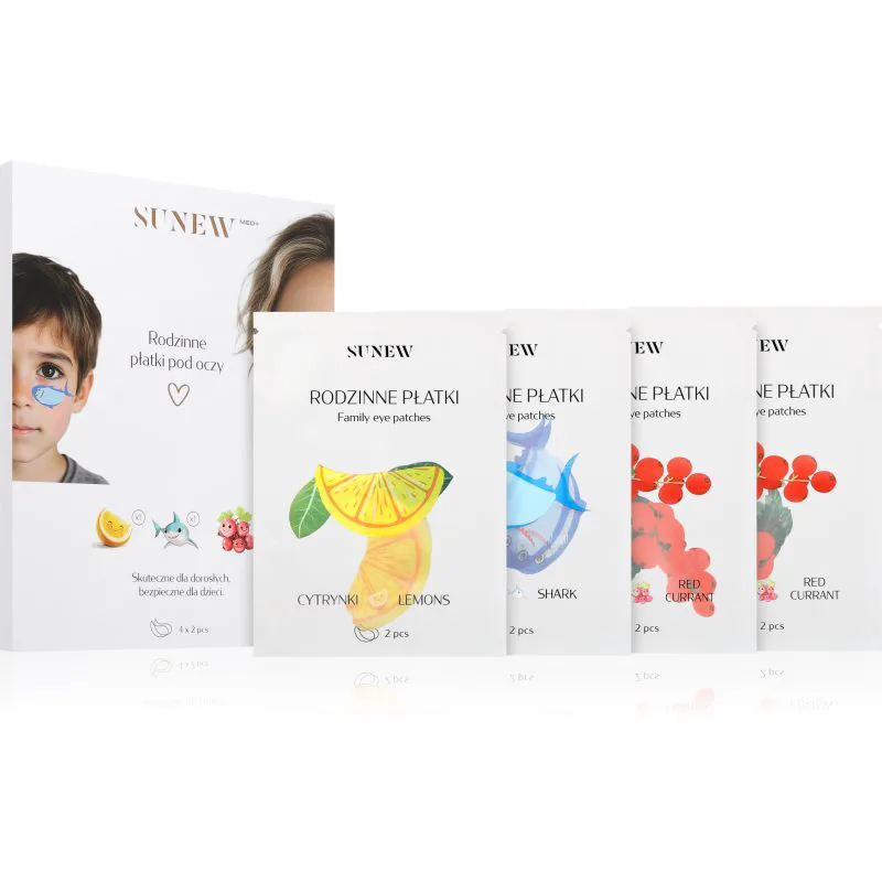 SUNEWMED+ Family Eye Patches αναζωογονητικά επιθέματα ματιών υδρογέλης με κηραμίδια 4x2 τμχ
