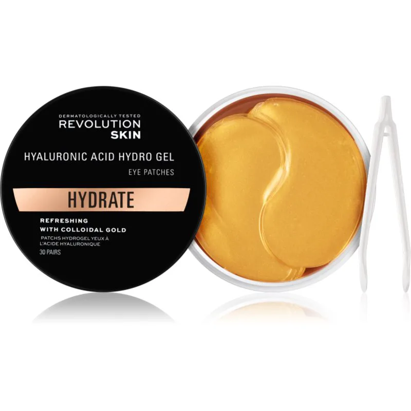 Revolution Skincare Χρυσό Hydrogel μάσκα υδρογέλης για γύρω από τα μάτια με χρυσό 60 τμχ
