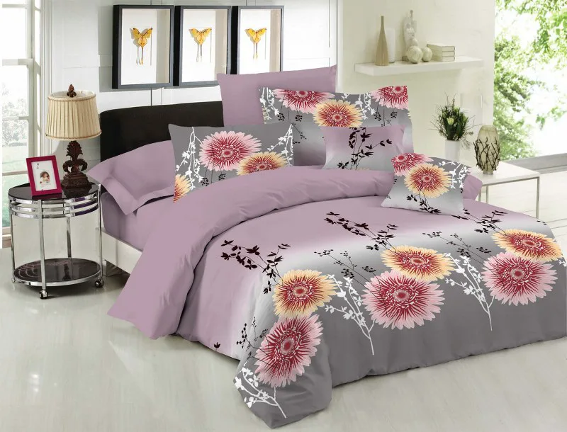 Σετ Κουβερλί Βαμβακερό Μονό 160x240εκ. Le Blanc Chrysanthemum Lilac (Ύφασμα: Βαμβάκι 100%, Χρώμα: Λιλά, Μέγεθος: Μονά) - Le Blanc - 7010389-15