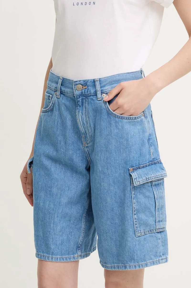Τζιν σορτς Pepe Jeans RELAXED SHORT HW WORKER