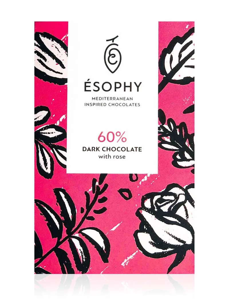Σοκολάτα υγείας με τριαντάφυλλο "Ésophy" 50g>